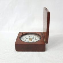 Francis Barker Wooden Box Compass c.1870