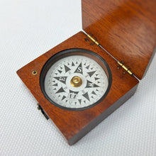 Francis Barker Wooden Box Compass c.1870