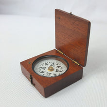 Francis Barker Wooden Box Compass c.1870