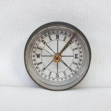 Brass Box Ceramic Dial Pocket Compass c.1900