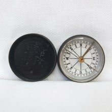 Brass Box Ceramic Dial Pocket Compass c.1900