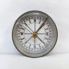 Brass Box Ceramic Dial Pocket Compass c.1900