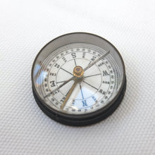 Brass Box Ceramic Dial Pocket Compass c.1900