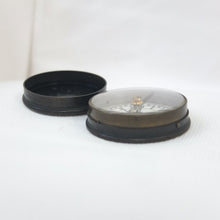 Brass Box Ceramic Dial Pocket Compass c.1900