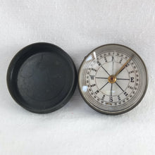 Brass Box Ceramic Dial Pocket Compass c.1900