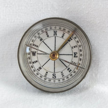 Brass Box Ceramic Dial Pocket Compass c.1900