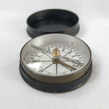 Brass Box Ceramic Dial Pocket Compass c.1900