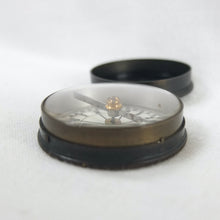 Brass Box Ceramic Dial Pocket Compass c.1900