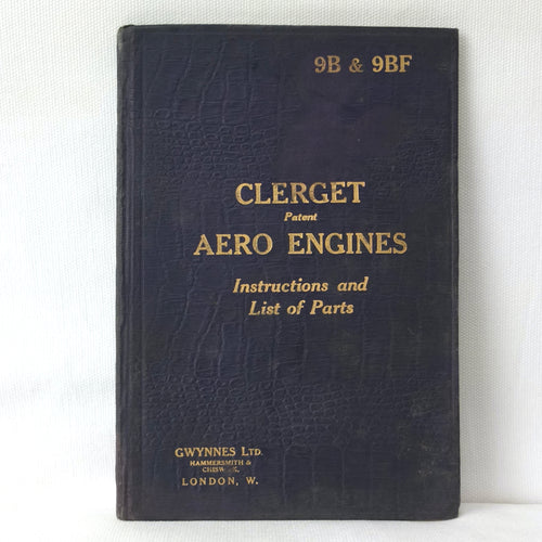 Clerget Patent Aero Engines 9B & 9BF (1917)