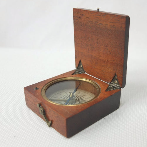 Georgian Wooden Pocket Compass c.1825