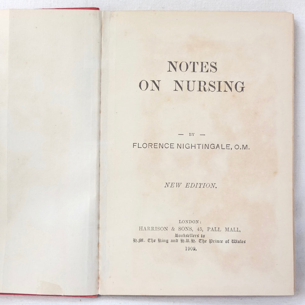 Notes on Nursing | Florence Nightingale (1909) – Compass Library