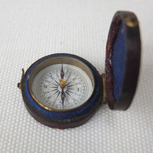 Victorian Pocket Leather Cased Compass 1870